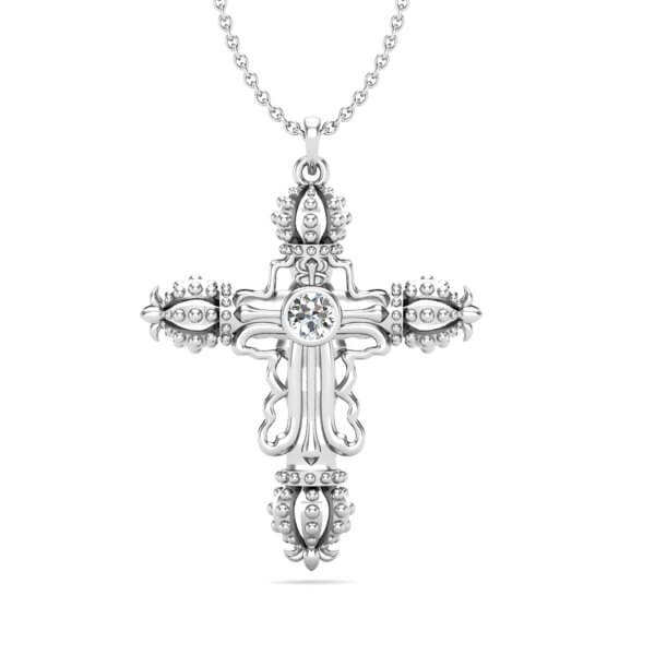 תליון צלב מעוצב Gold Cross Pendant