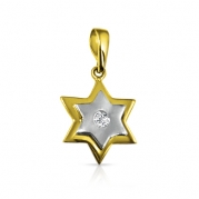 תליון מגן דוד יהלומים