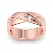 Band Ring לאישה עם יהלומים